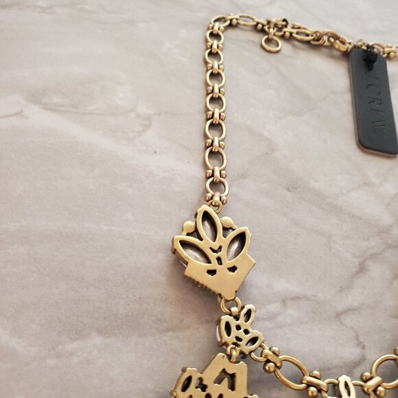 ✨ NEW J.Crew Pearl Rhinestones Crystal Cone Cluster Wedding Bridal Statement ✨ - Picture 12 of 13